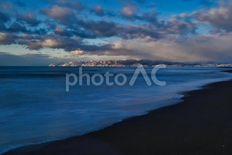 夕暮れの海 夕暮れの海,あそびーち,夕焼けの写真素材