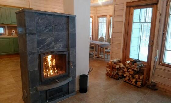 北欧 お家を温める暖炉 暖炉,薪ストーブ,炎の写真素材