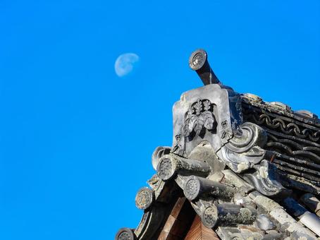 岡山県 吉備津彦神社 随神門の瓦 岡山県 吉備津彦神社 随神門の瓦 吉備津彦神社,神社,随神門の写真素材