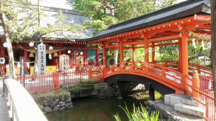 信州上田市生島足島神社 信州,上田市,神社の写真素材