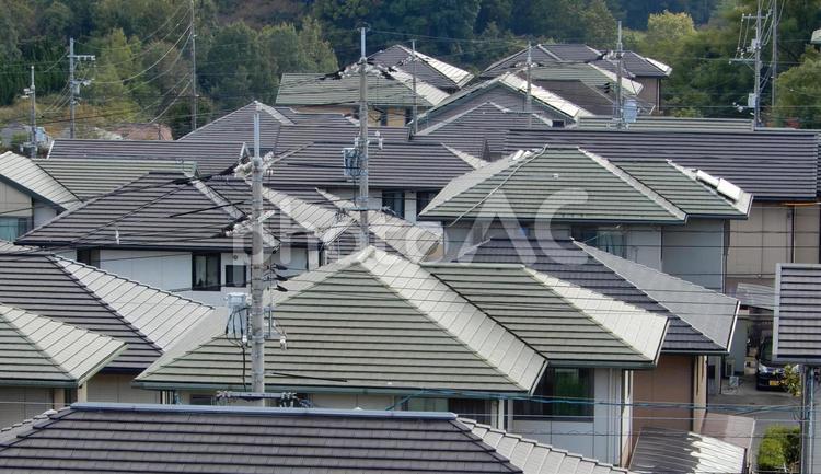【風景写真】家並みの風景 家並み,街並み,町並みの写真素材