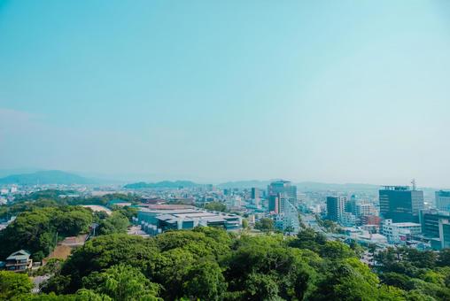 【和歌山】和歌山城からの街並み 2025 【和歌山】和歌山城からの街並み 2025 和歌山城,城,和歌山の写真素材