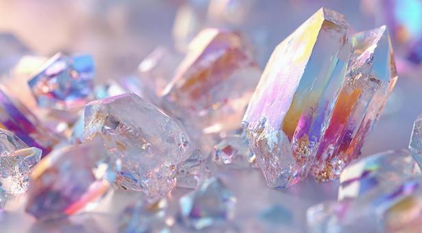 宝石や鉱物を思わせる美しいオブジェ 宝石や鉱物を思わせる美しいオブジェの写真
