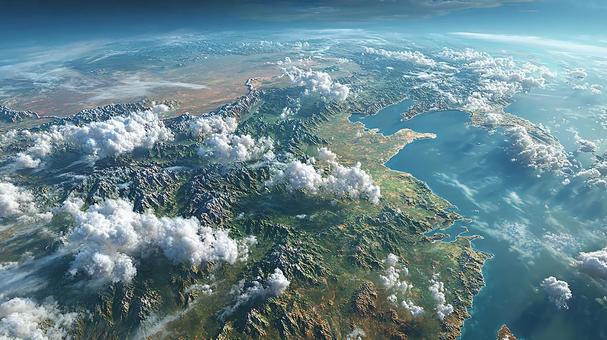 息をのむような、宇宙からの地球の眺めの写真