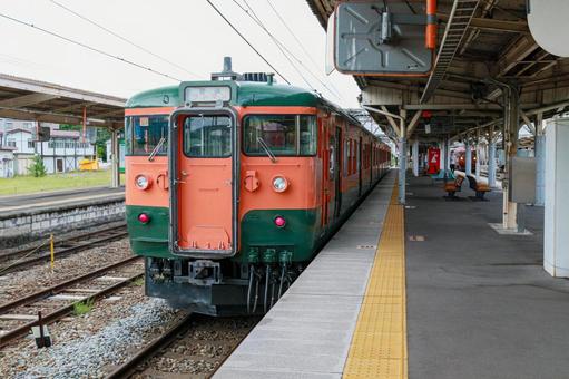 しなの鉄道 しなの鉄道 小諸,小諸駅,ホームの写真素材