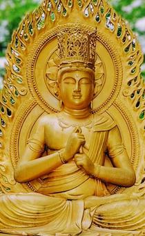 艶やかな大日如来様。 仏閣,祈り,仏像の写真素材