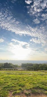 朝日 朝日 空,きれい,背景素材の写真素材