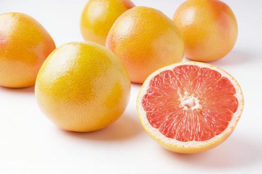 grapefruit, grapefruit, white back, pink, JPG