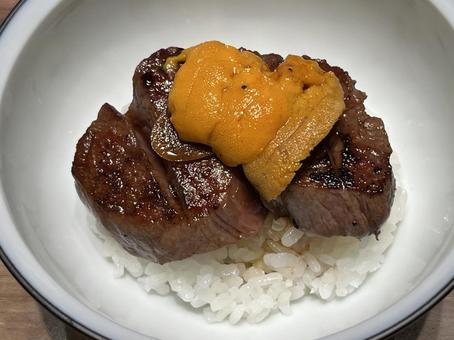 雲丹肉 雲丹肉 焼肉,生肉,焼き肉の写真素材
