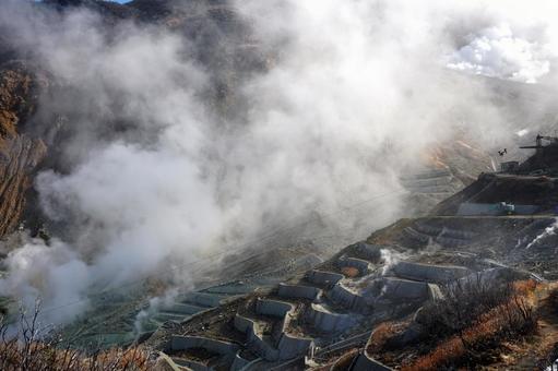 箱根大涌谷 箱根,大涌谷,観光地の写真素材