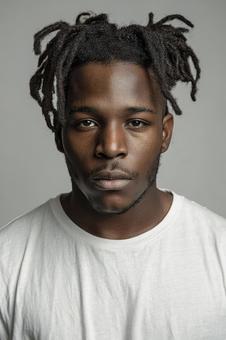 ドレッドヘアの若い男性の写真