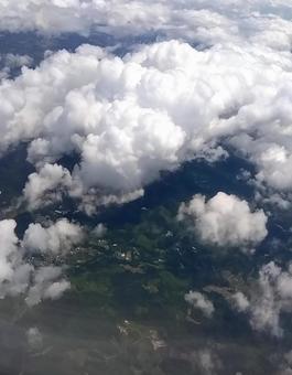 Photo, view from the plane, sky, cloud, 