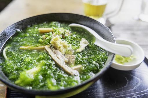 沖縄-【黒島-アーサーそば】 沖縄-【黒島-アーサーそば】 沖縄そば,アーサーそば,沖縄料理の写真素材