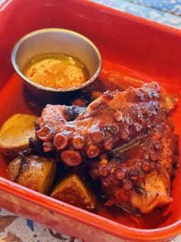 真だこのガリシア風 たこ,真だこ,タコの写真素材