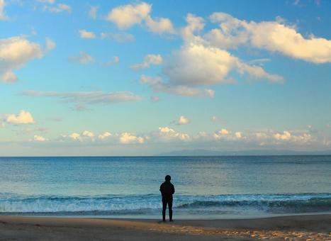 海 海,水平線,空の写真素材