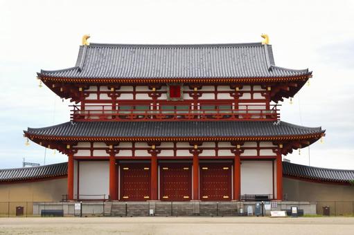 朱雀門正面 平城京跡・平城京跡歴史公園 朱雀門正面 平城京跡・平城京跡歴史公園 朱雀門,平城宮跡,奈良の写真素材