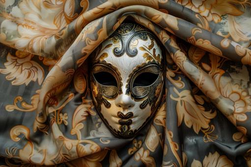 仮面舞踏会の豪華な仮面の写真