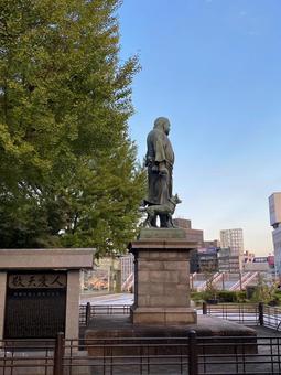 上野公園西郷さんの銅像 上野公園西郷さんの銅像 銅像,西郷隆盛,上野公園の写真素材
