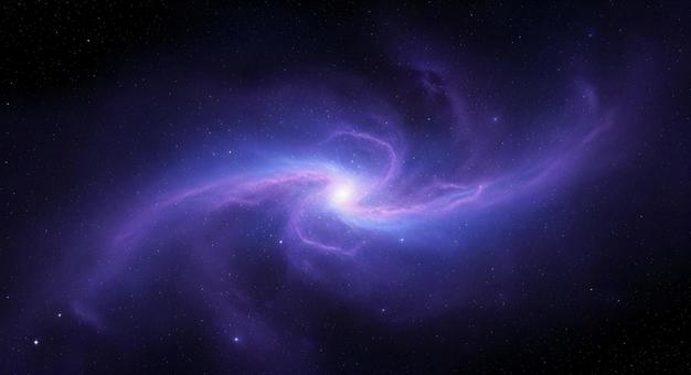 幻想的に広がる銀河と輝く星のベール 幻想的に広がる銀河と輝く星のベールの写真