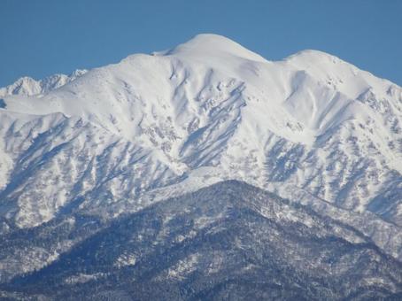 冬の大日岳の写真