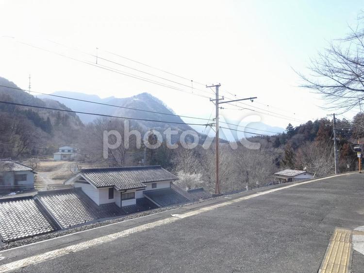 浦山口駅の風景 浦山口,浦山口駅,ホームの写真素材