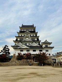 昼の福山城 福山城,福山,城の写真素材