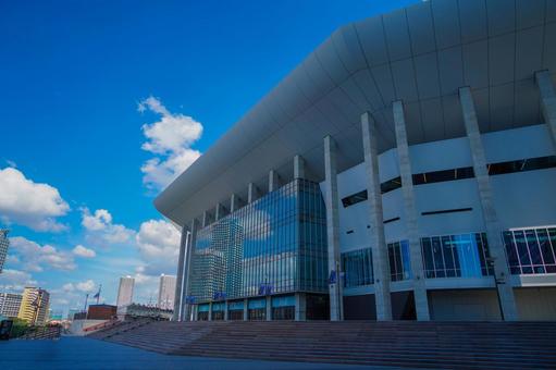 Kアリーナの屋根の構造美 横浜,kアリーナ,建築デザインの写真素材
