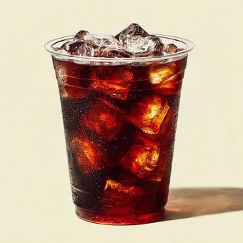 氷がたっぷり入ったアイスコーヒー 氷がたっぷり入ったアイスコーヒーの写真