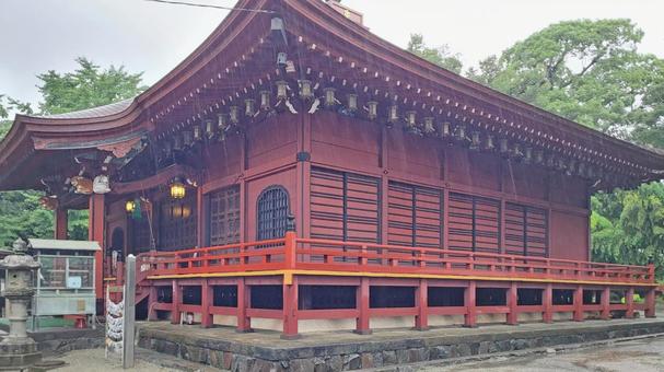 坂東33観音 05番 勝福寺 雨天の本堂 坂東33観音 05番 勝福寺 雨天の本堂の写真