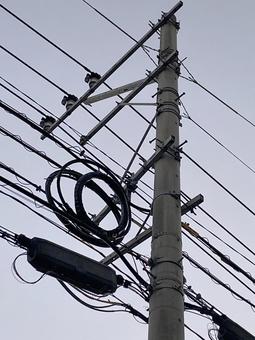 電柱電線7180の写真