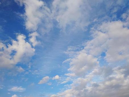 青空と雲 青空と雲の写真