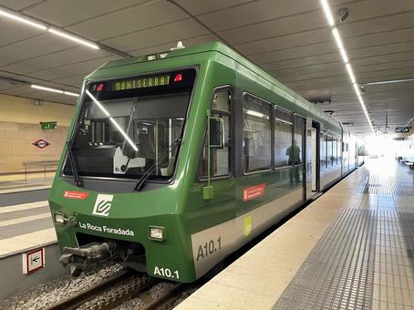 登山鉄道(モンセラット) 登山鉄道(モンセラット) バルセロナ,スペイン,カタルーニャの写真素材