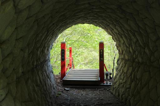 けさかけ橋の入り口 けさかけ橋の入り口 吊り橋,けさかけ橋,秘境の写真素材