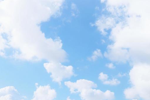 美しい空と雲の背景 空,青空,大空の写真素材
