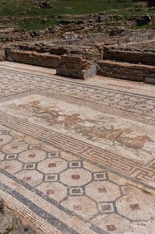 紀元前のタイル 古代ギリシャ 紀元前のタイル 古代ギリシャ オリンピア,ギリシャ,遺跡の写真素材