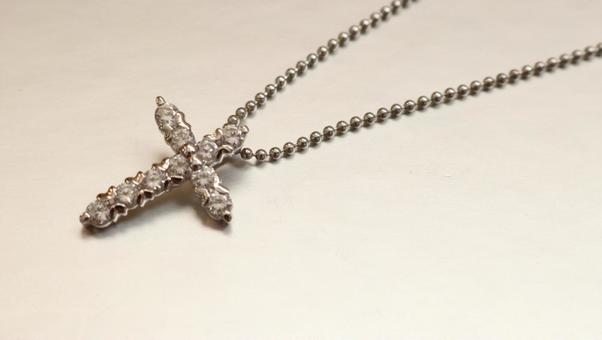 キュービックジルコニアのネックレス ネックレス,アクセサリー,冠婚葬祭の写真素材