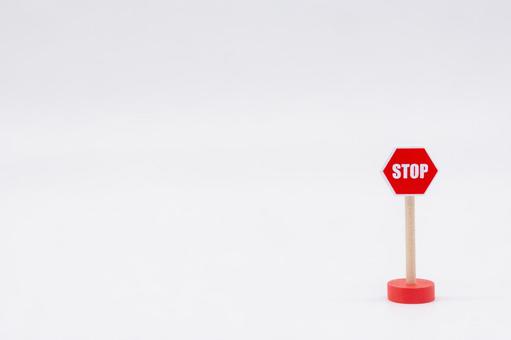ストップの標識のミニチュア ストップ,止まれ,標識の写真素材