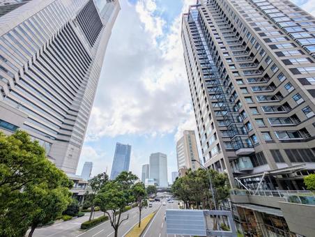 横浜ビル群 横浜,ビル群,みなとみらいの写真素材