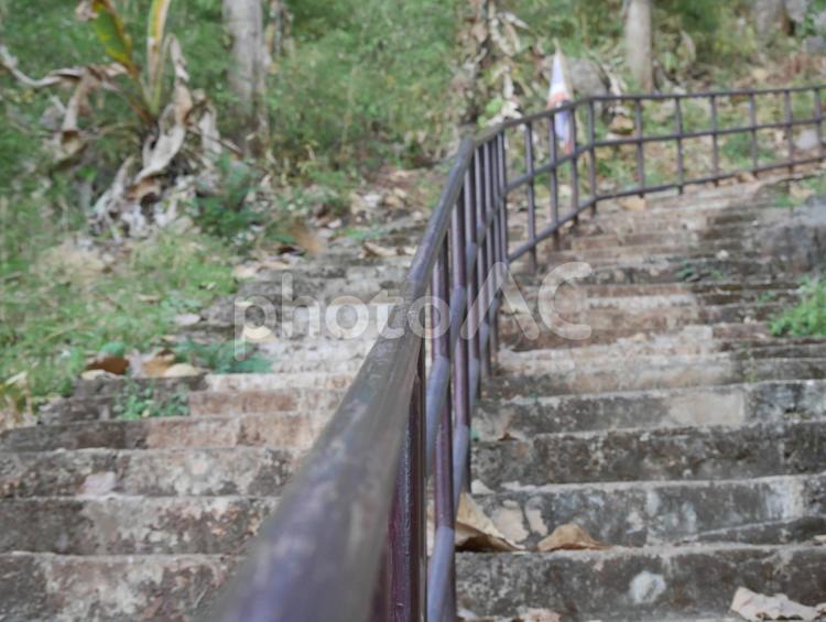 タイ　階段　自然　寺 おすすめ,すごい,アジアの写真素材