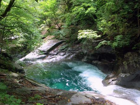 山梨・西沢渓谷の清流② 山梨・西沢渓谷の清流② 山梨県,山梨市,渓谷の写真素材