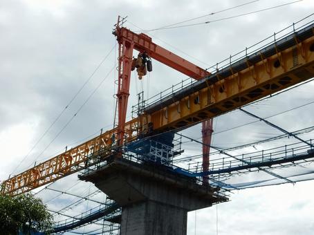 【工事写真】道路建設現場 【工事写真】道路建設現場 道路,橋梁,架設の写真素材