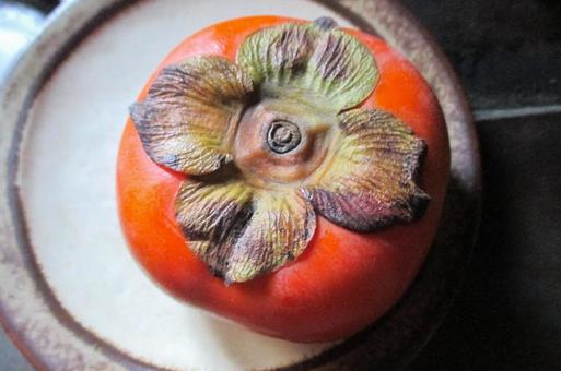 次郎柿 柿,カキ,果物の写真素材