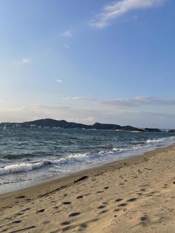 遥かなる海 夕暮れ,美しい,sunsetの写真素材