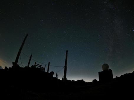 Photo, kirigamine, car mountain, starry sky, 