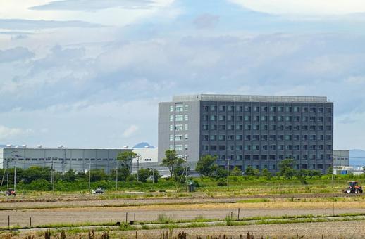 佐賀駐屯地(遠景) 佐賀駐屯地(遠景) 佐賀駐屯地,自衛隊,航空自衛隊の写真素材