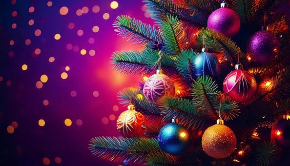 鮮やかなクリスマスのイメージ 鮮やかなクリスマスのイメージの写真