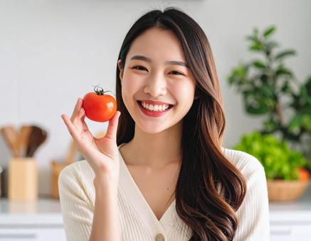 彼女のおすすめ夏野菜・トマト 彼女のおすすめ夏野菜・トマトの写真