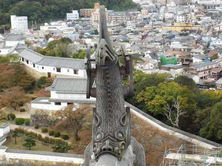 【風景写真】姫路城天守閣からの眺め 【風景写真】姫路城天守閣からの眺めの写真