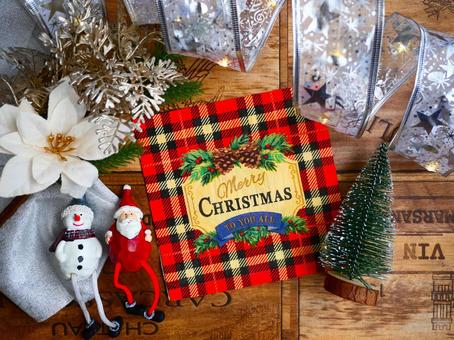 メリークリスマス.1 クリスマス,サンタ,雪だるまの写真素材