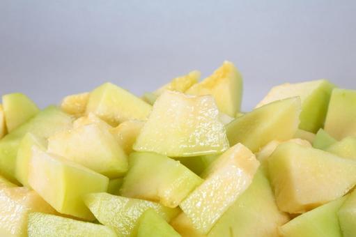 Photo, melon, niebieskie mięso, owoce, 